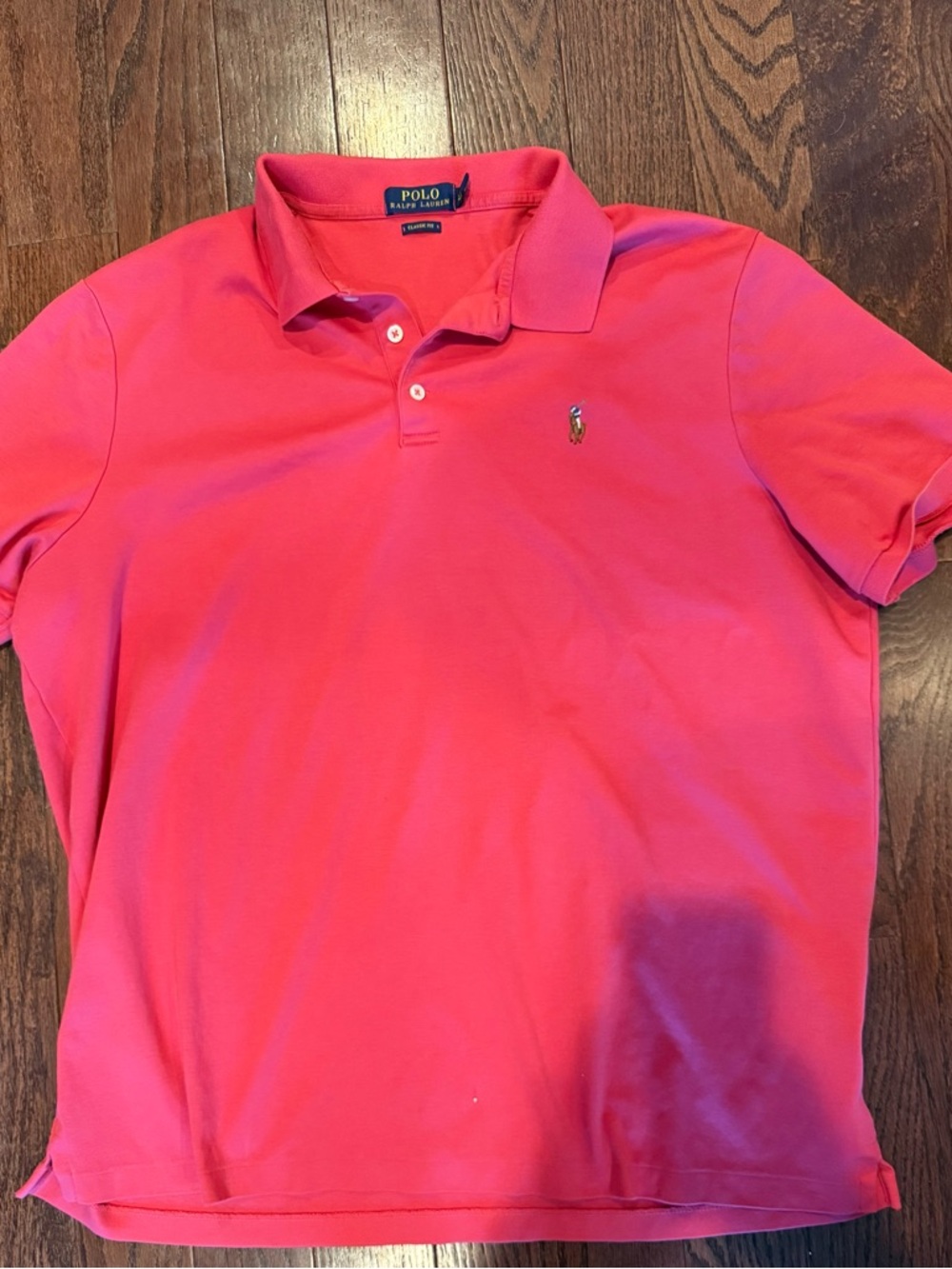 Ralph Lauren Men’s Hot Pink Short-Sleeve Polo Shirt xl